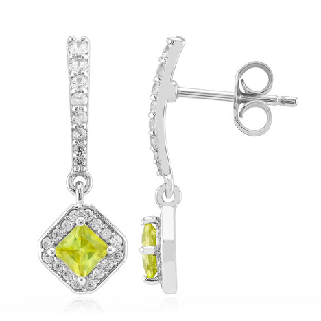 Sphene Silver Earrings