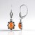 Orecchini in argento con Conchiglia di Ostrica Spinosa Arancione (Desert Chic)