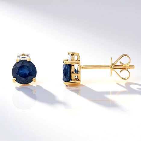 Orecchini in oro con Zaffiro Ceylon Blu (CIRARI)
