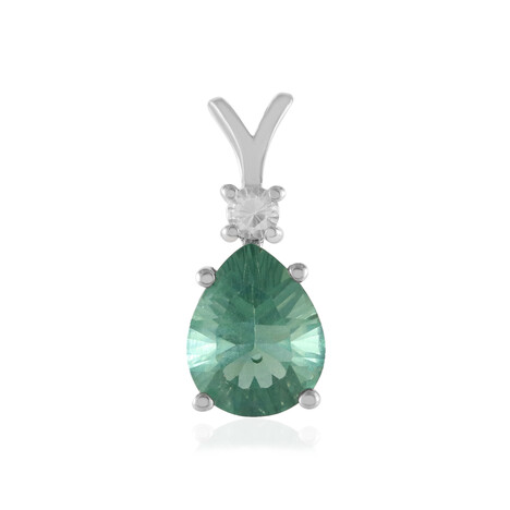 Green Fluorite Silver Pendant
