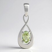 Zilveren hanger met een Kleurwissel diaspoor