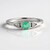 Anello in argento con Smeraldo Colombiano