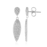 Zircon Silver Earrings