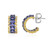 Boucles d'oreilles en argent et Tanzanite (Gems en Vogue)