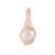 Colgante en plata con Cuarzo rosa (MONOSONO COLLECTION)