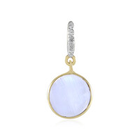 Pendentif en or et Pierre de Lune arc-en-ciel