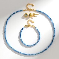 Parure in argento con Acquamarina Brasiliana