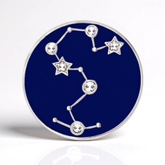 Pendentif en argent et Zircon (MONOSONO COLLECTION)