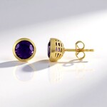 Orecchini in argento con Ametista (Ornaments by de Melo)