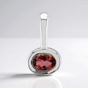 Brazilian Pink Tourmaline Silver Pendant (Pallanova)