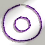 Parure in argento con Quarzo Porpora