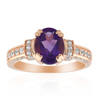 Anello in argento con Ametista del Marocco