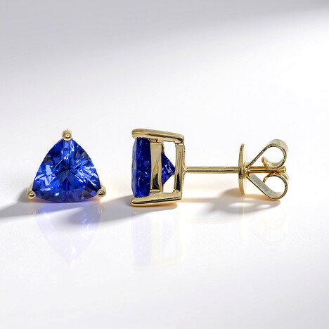 Boucles d'oreilles en or et Tanzanite AAA (CIRARI)