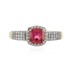 Gouden ring met een roze toermalijn (Adela Gold)