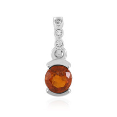 Orange Kyanite Silver Pendant