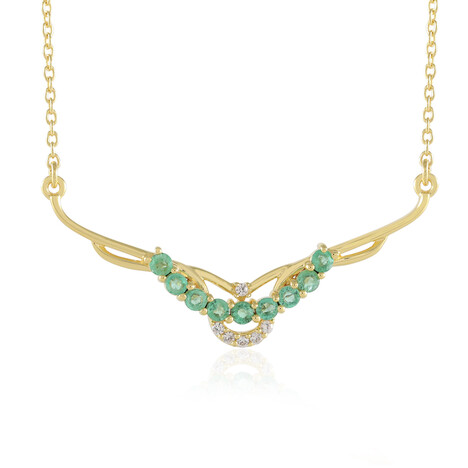 Collar en plata con Esmeralda de Colombia