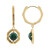 Orecchini in argento con Malachite