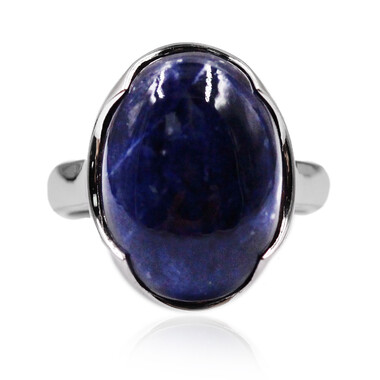 Anillo en plata con Sodalita