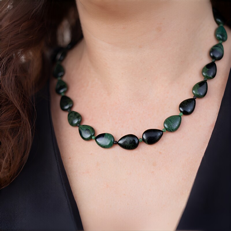 Collana in argento con Riolite Kabamba