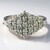 Anello placcato in platino con Diamante Cioccolato