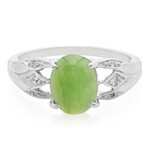 Anello in argento con Crisoprasio Imperiale