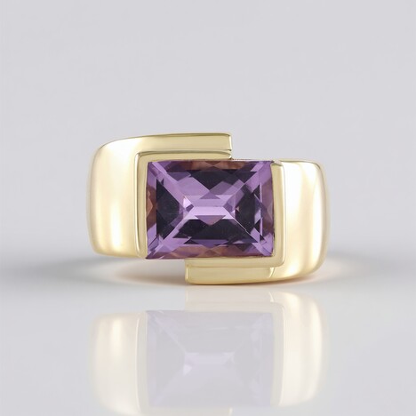 Anello in argento con Ametista Rose de France