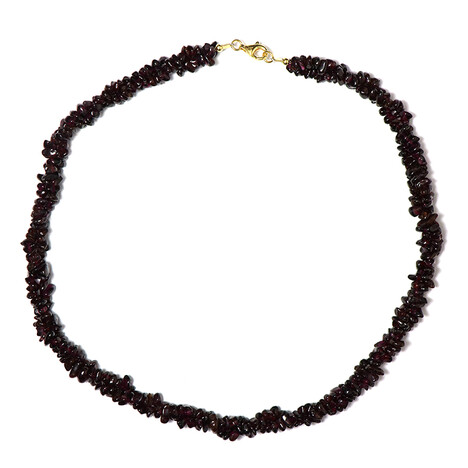 Mosambik-Granat-Silberhalskette