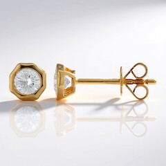 Orecchini in oro con Diamante SI1 (H)