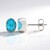 Orecchini in argento con Apatite Blu