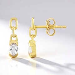 Orecchini in argento con Petalite