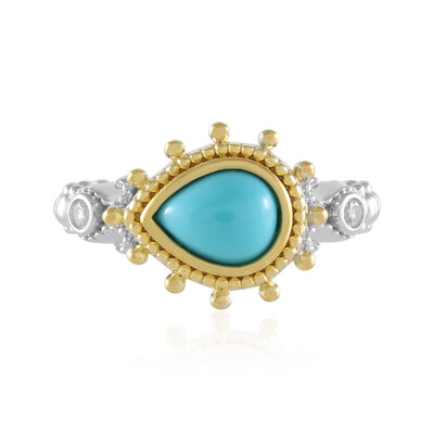 Sleeping Beauty Turquoise Silver Ring (Dallas Prince Designs)