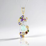 Collier en argent et Opale Welo (Gems en Vogue)