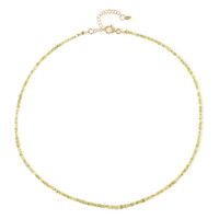 Collier en argent et Diamant jaune