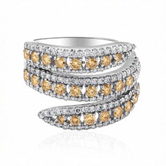 Anillo en oro con Diamante rosa de Francia de Argyle SI1