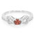 Bague en argent et Grenat de Malaya