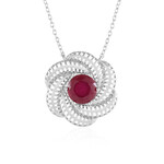 Madagaskar-Rubin-Silbercollier (Ornaments by de Melo)