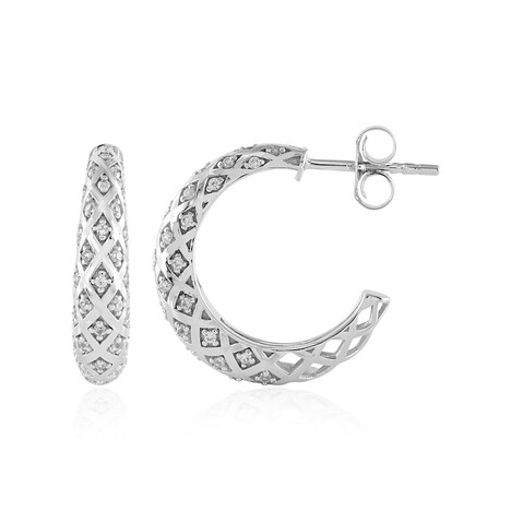 Pendientes en oro con Zircón (Ornaments by de Melo)