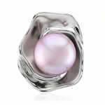 Purpurfarbene Ming-Perlen-Silberanhänger (TPC)