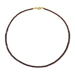 Mosambik-Granat-Silberhalskette