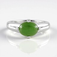 Anillo en plata con Jade canadiense