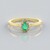 Bague en argent et Emeraude de Russie