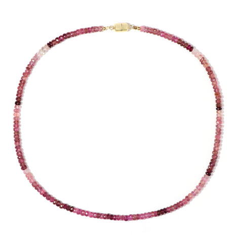 Zilveren halsketting met roze toermalijnen (Adela Silber)