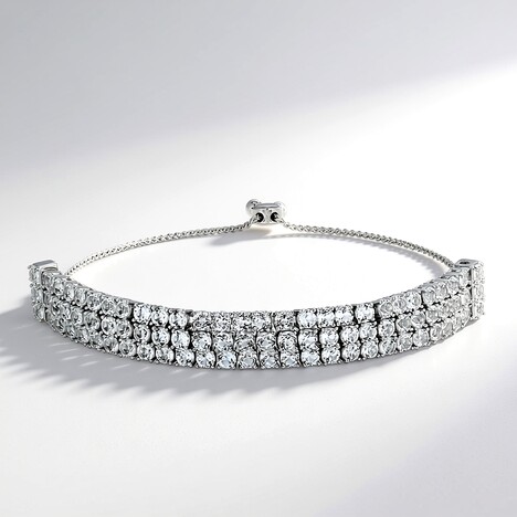Bracelet en argent et Topaze blanche (Adela Silber)