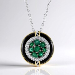 Collana in argento con Onice Nero (Gems en Vogue)