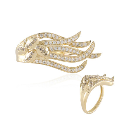 Anello in oro con Diamante SI1 (H) (de Melo)