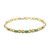 Brasilianischer Smaragd-Silberarmband