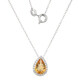 Citrine Silver Necklace