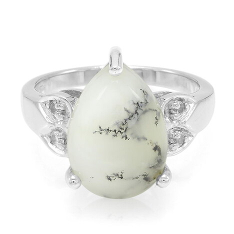 Dendriten-Achat-Silberring