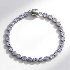 Bracciale in argento con Tanzanite