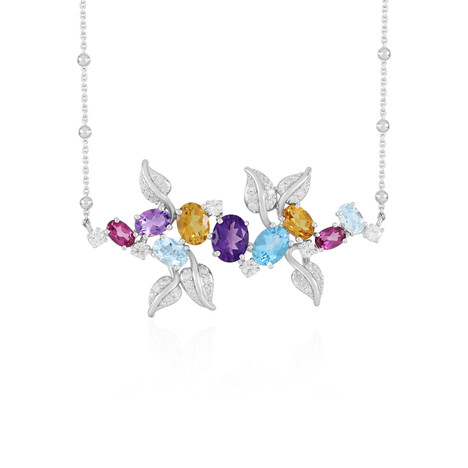 Collana in argento con Topazio Blu Svizzero (Dallas Prince Designs)